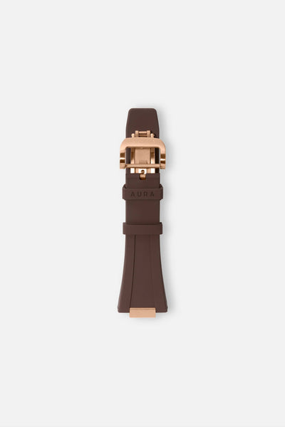 FKM Rubber Strap: Cacao/Rose