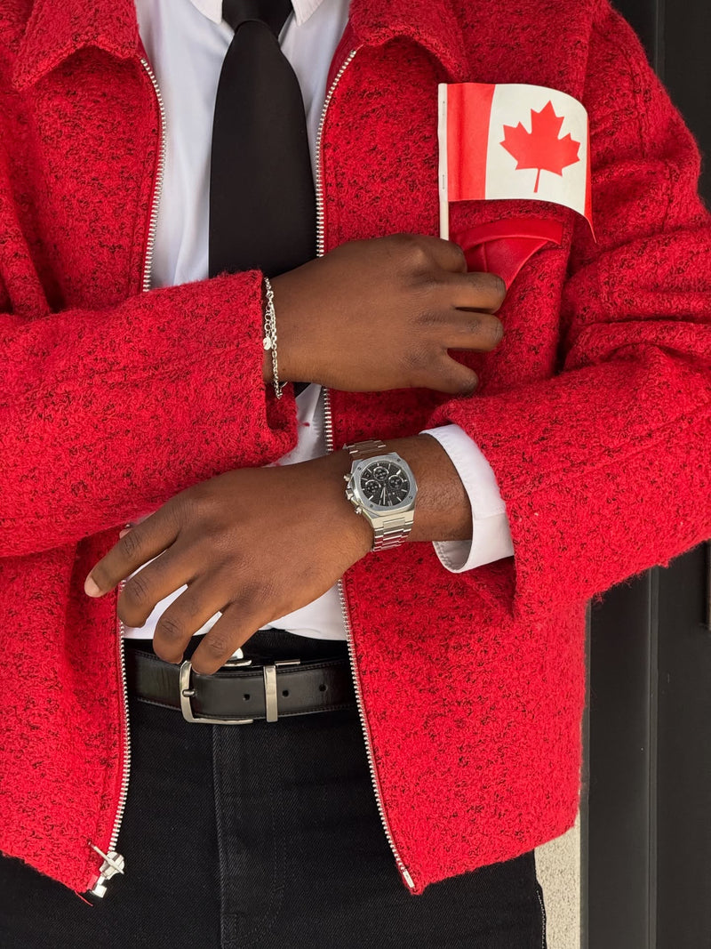 Worn by a customer