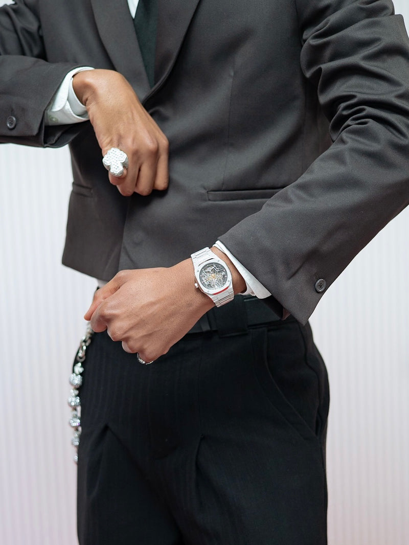 Worn by a customer