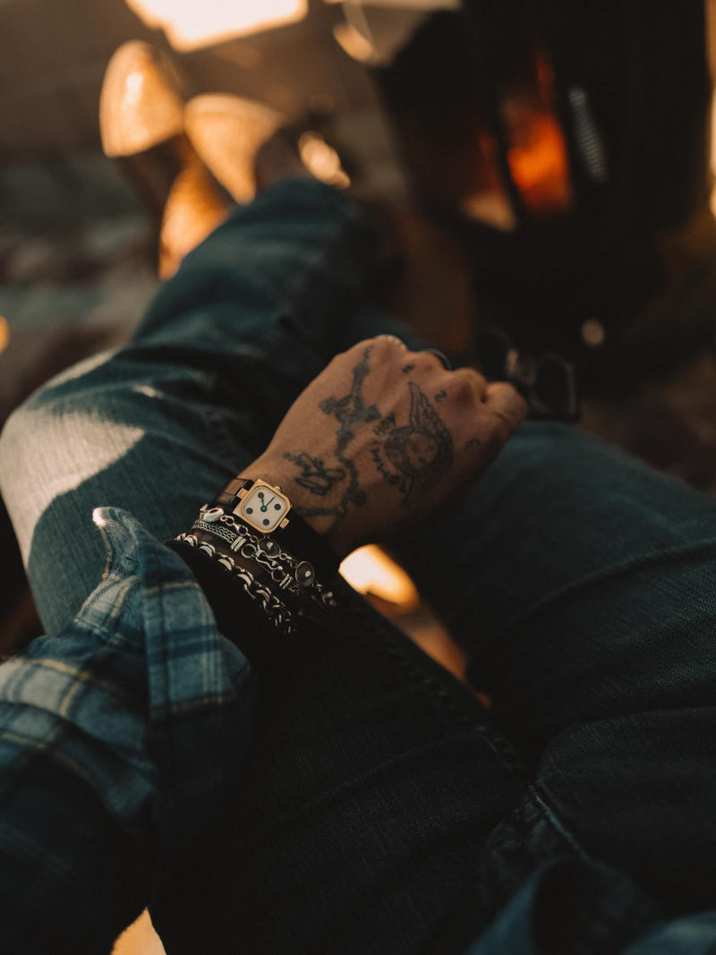 Worn by a customer