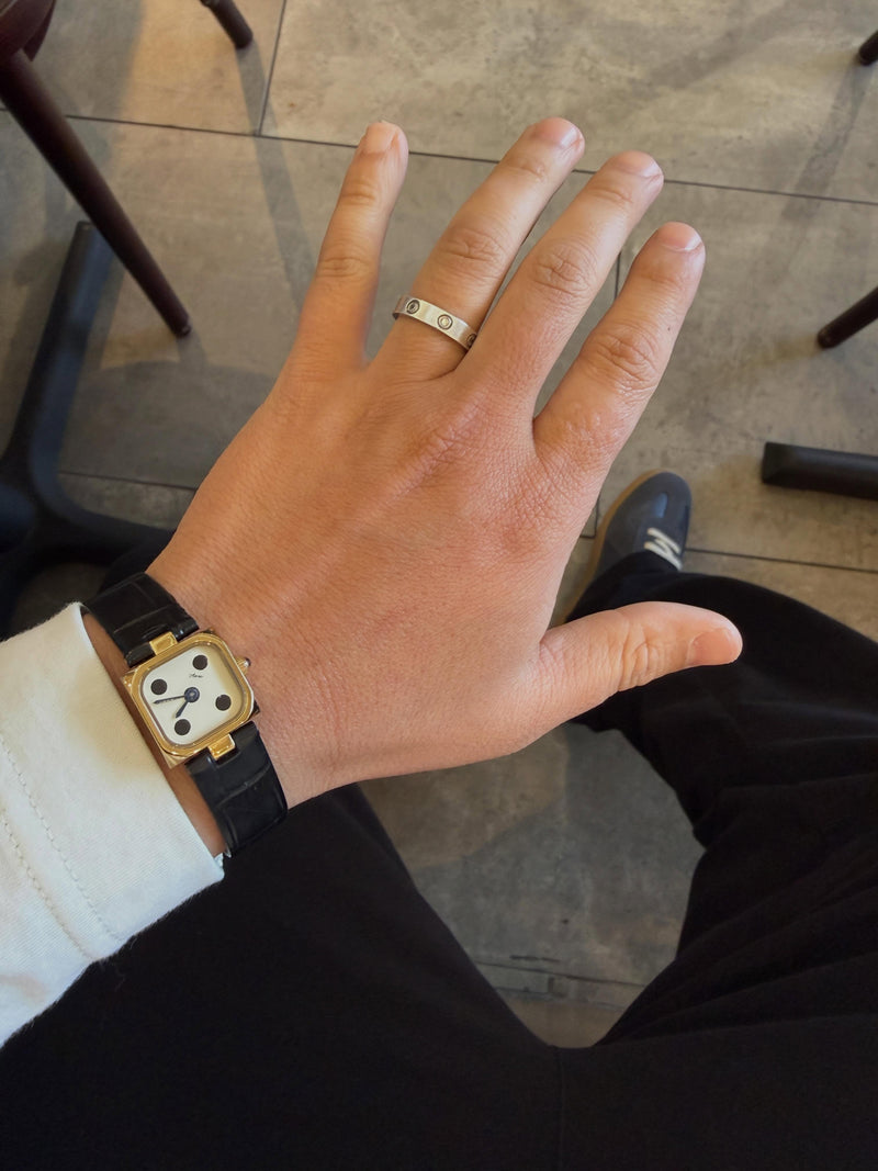 Worn by a customer