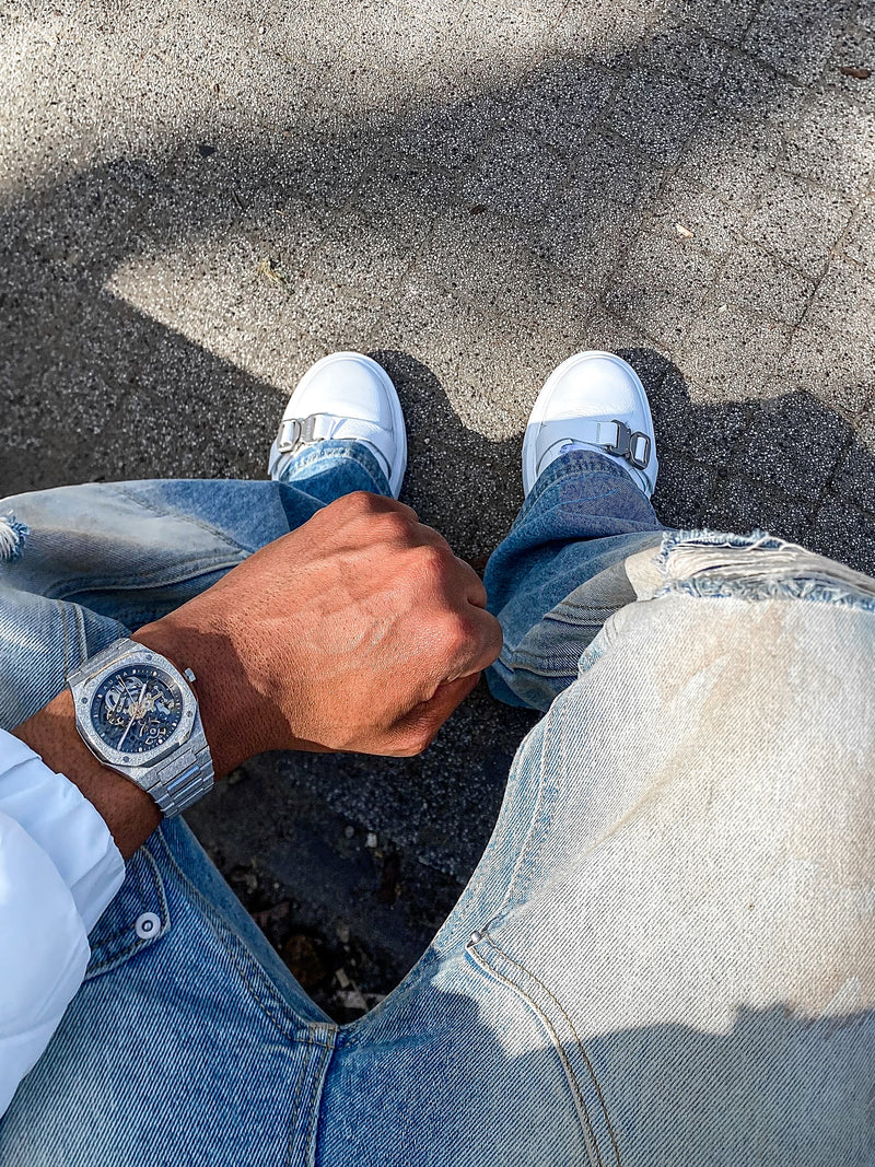 Worn by a customer