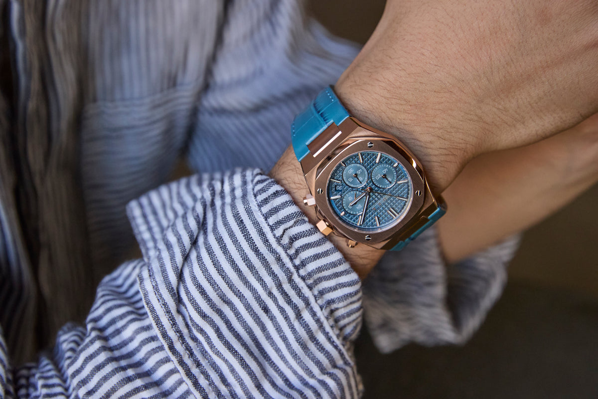 Chronograph 002: Rose/Monaco
