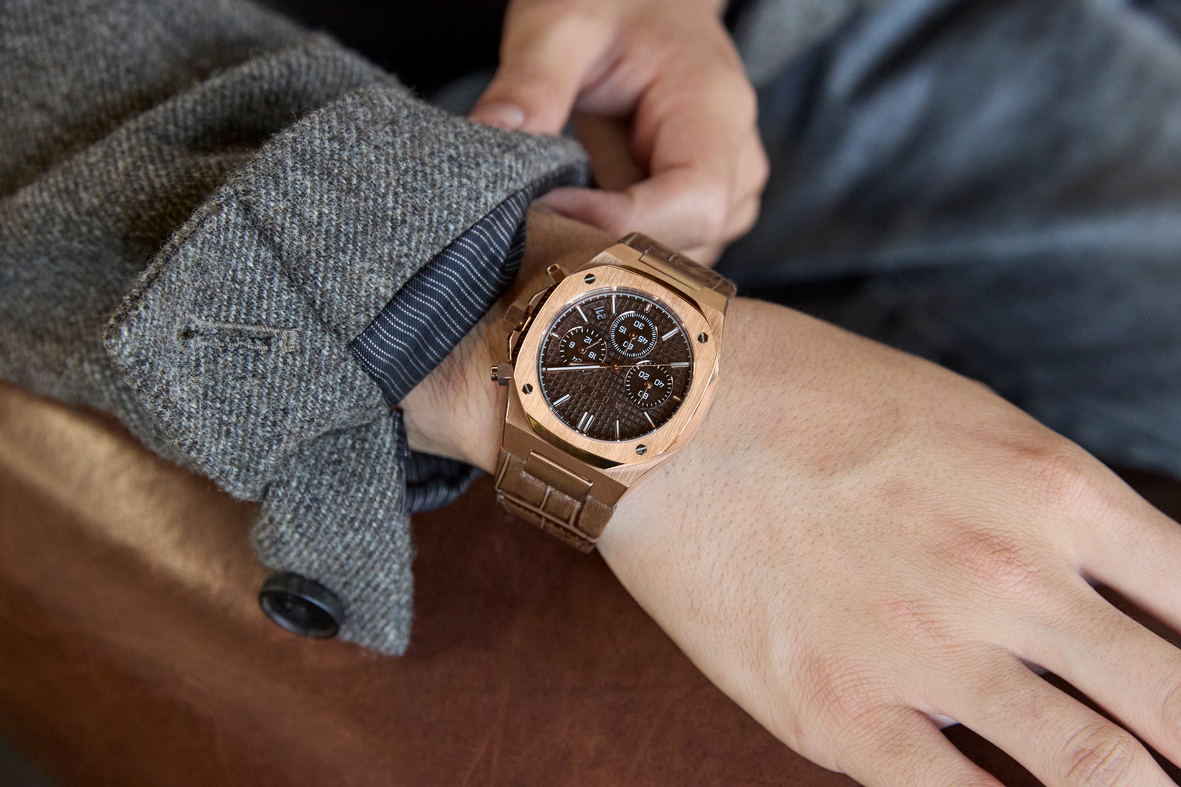 Chronograph 002: Rose/Havana
