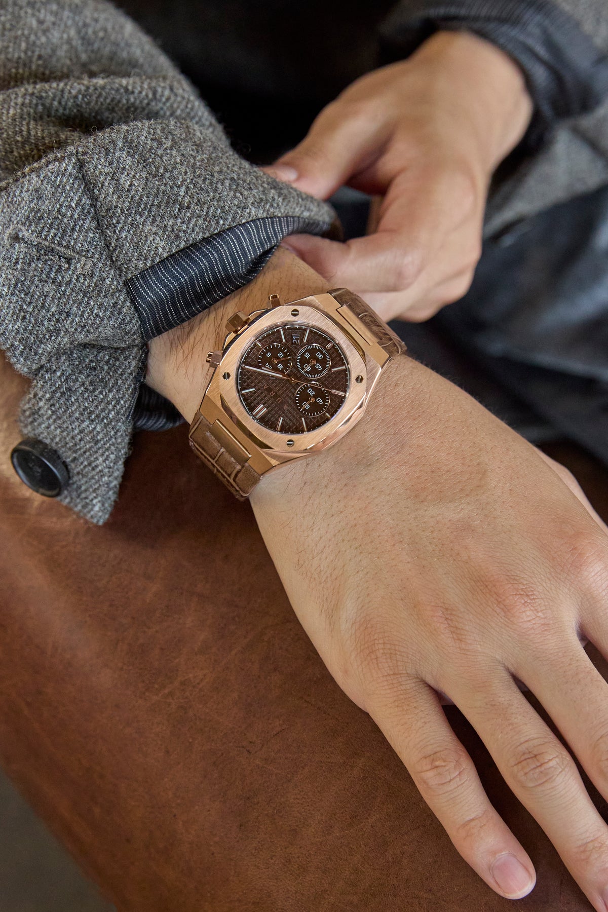 Chronograph 002: Rose/Havana