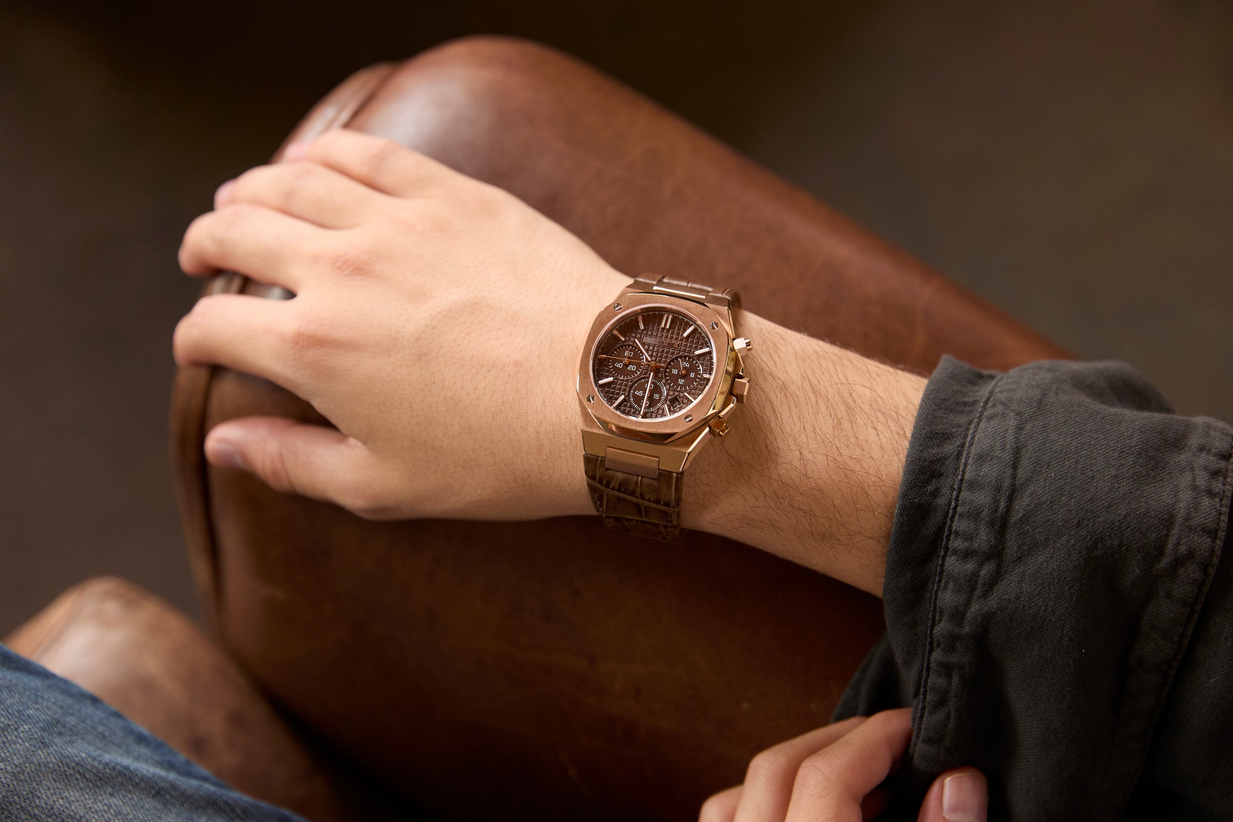Chronograph 002: Rose/Havana
