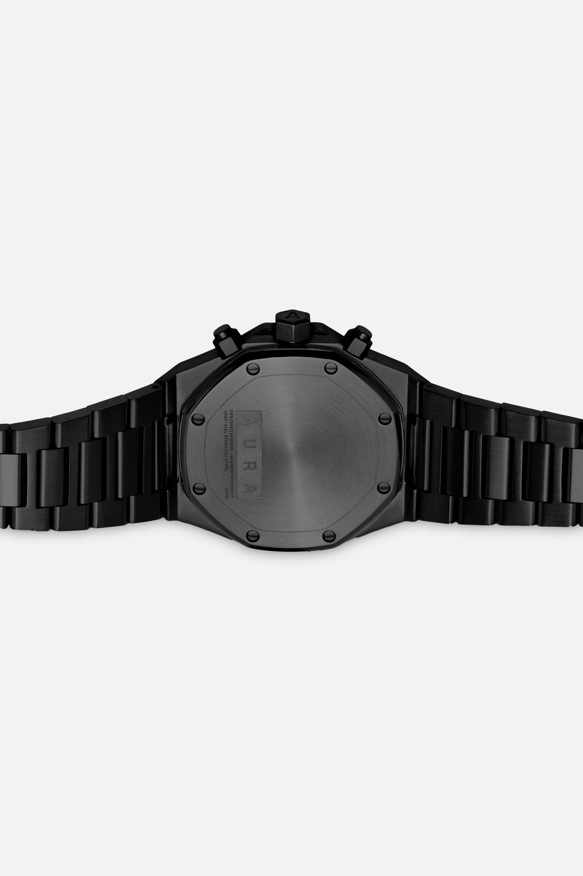 Chronograph 001: Black/Rose