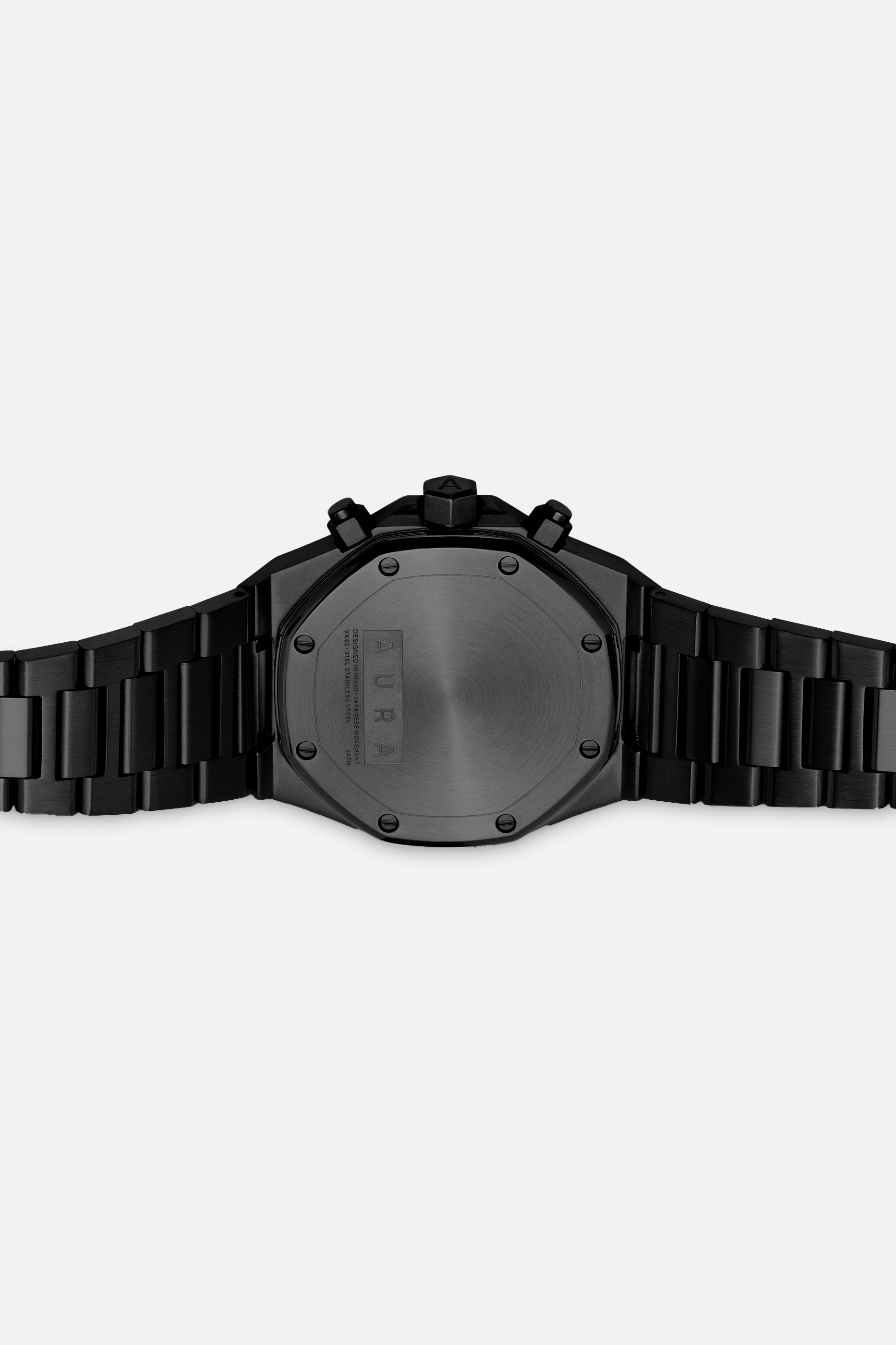 Chronograph 001: Black/Rose