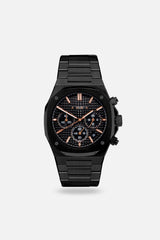 Chronograph 001: Black/Rose