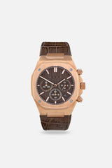 Chronograph 002: Rose/Havana