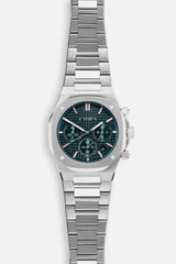 Chronograph 001: Steel/Carribean