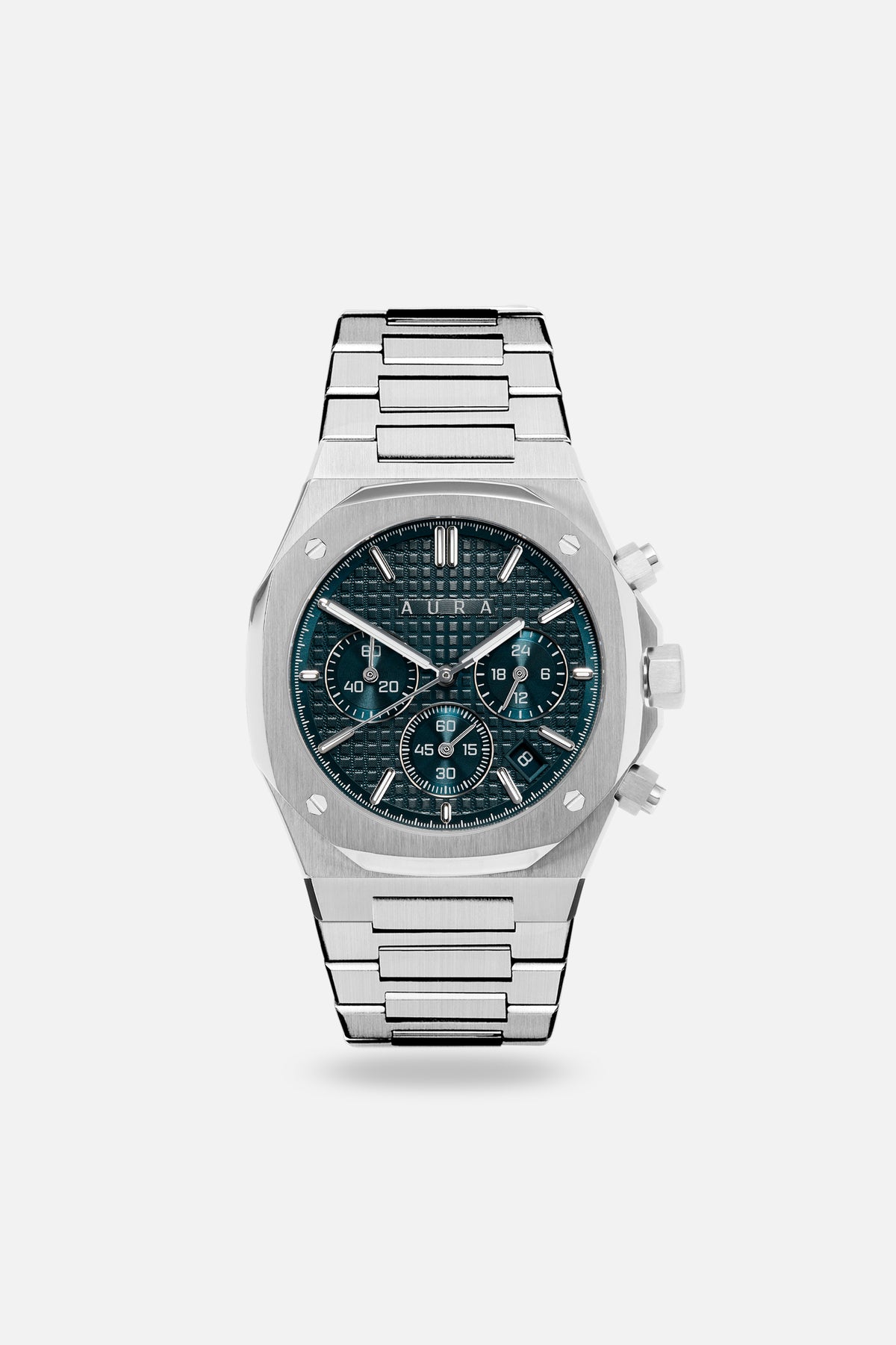 Chronograph 001: Steel/Carribean
