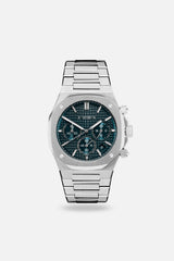 Chronograph 001: Steel/Carribean