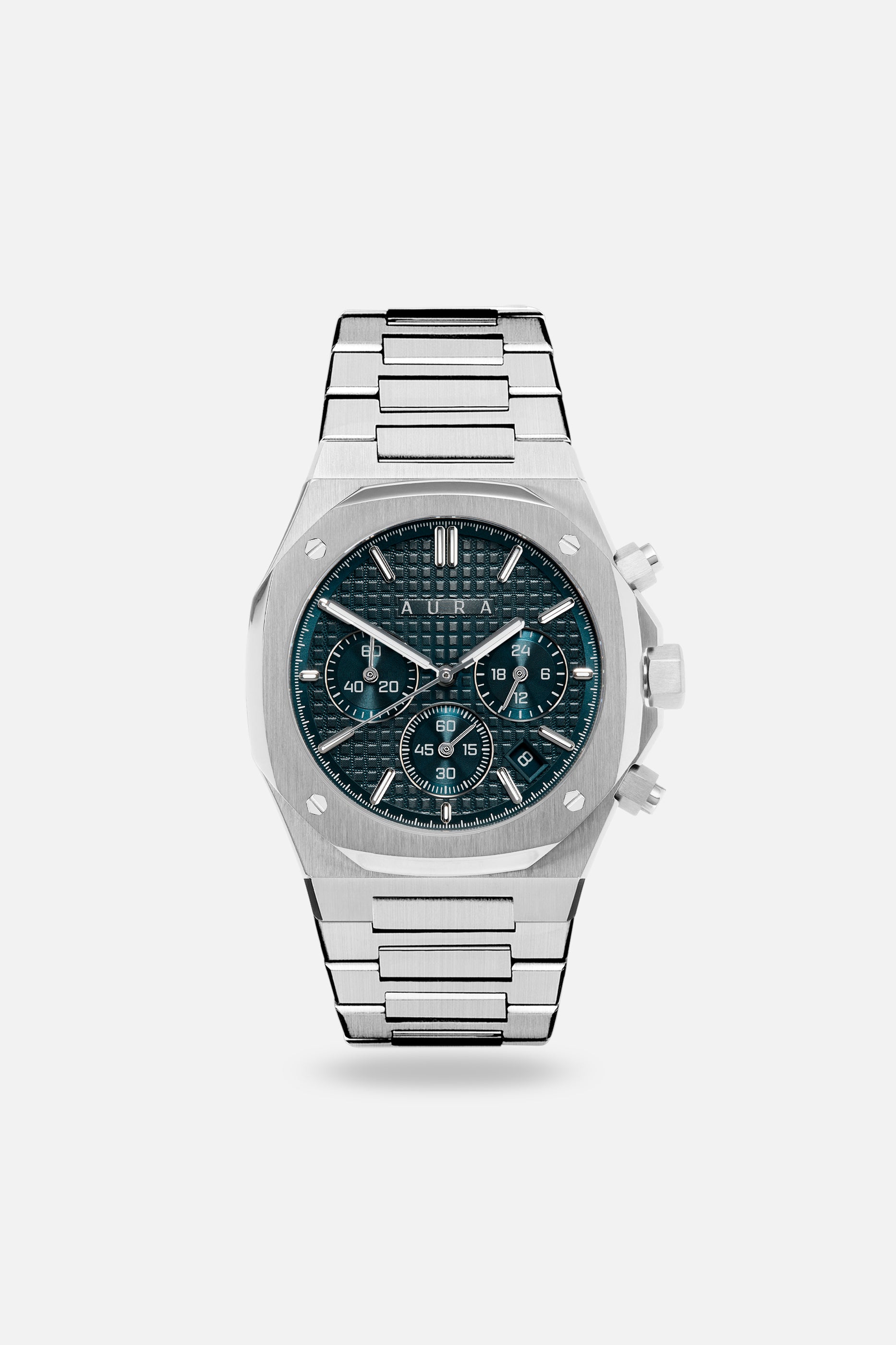 Chronograph 001: Steel/Carribean