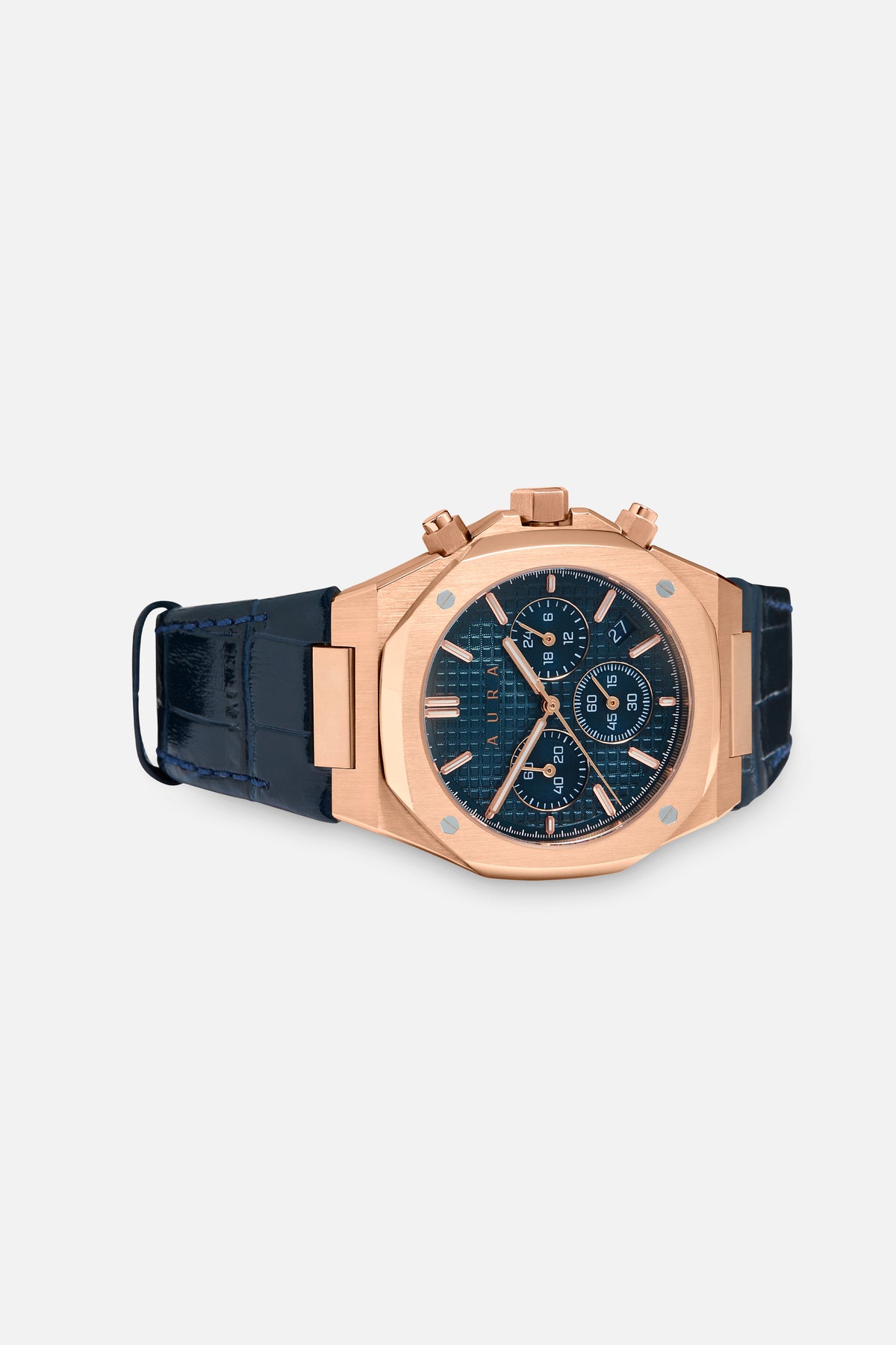 Chronograph 001: Rose/Navy