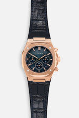 Chronograph 001: Rose/Navy