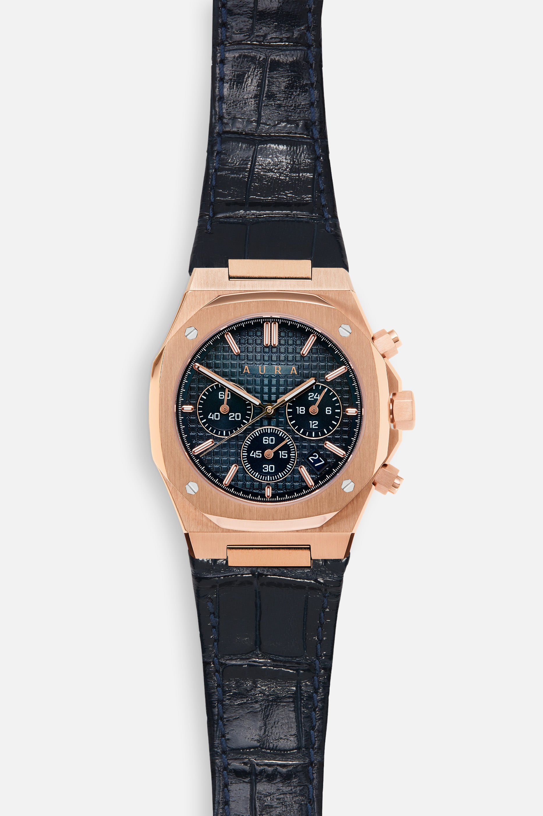 Chronograph 001: Rose/Blue