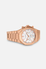 Chronograph 001: Rose/White