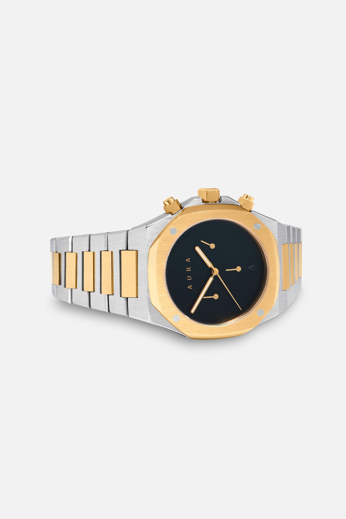 1023 Chronograph: Steel/Gold/Black
