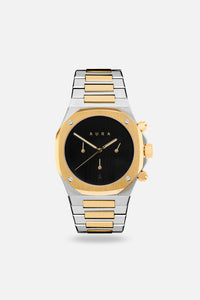1023 Chronograph: Steel/Gold/Black