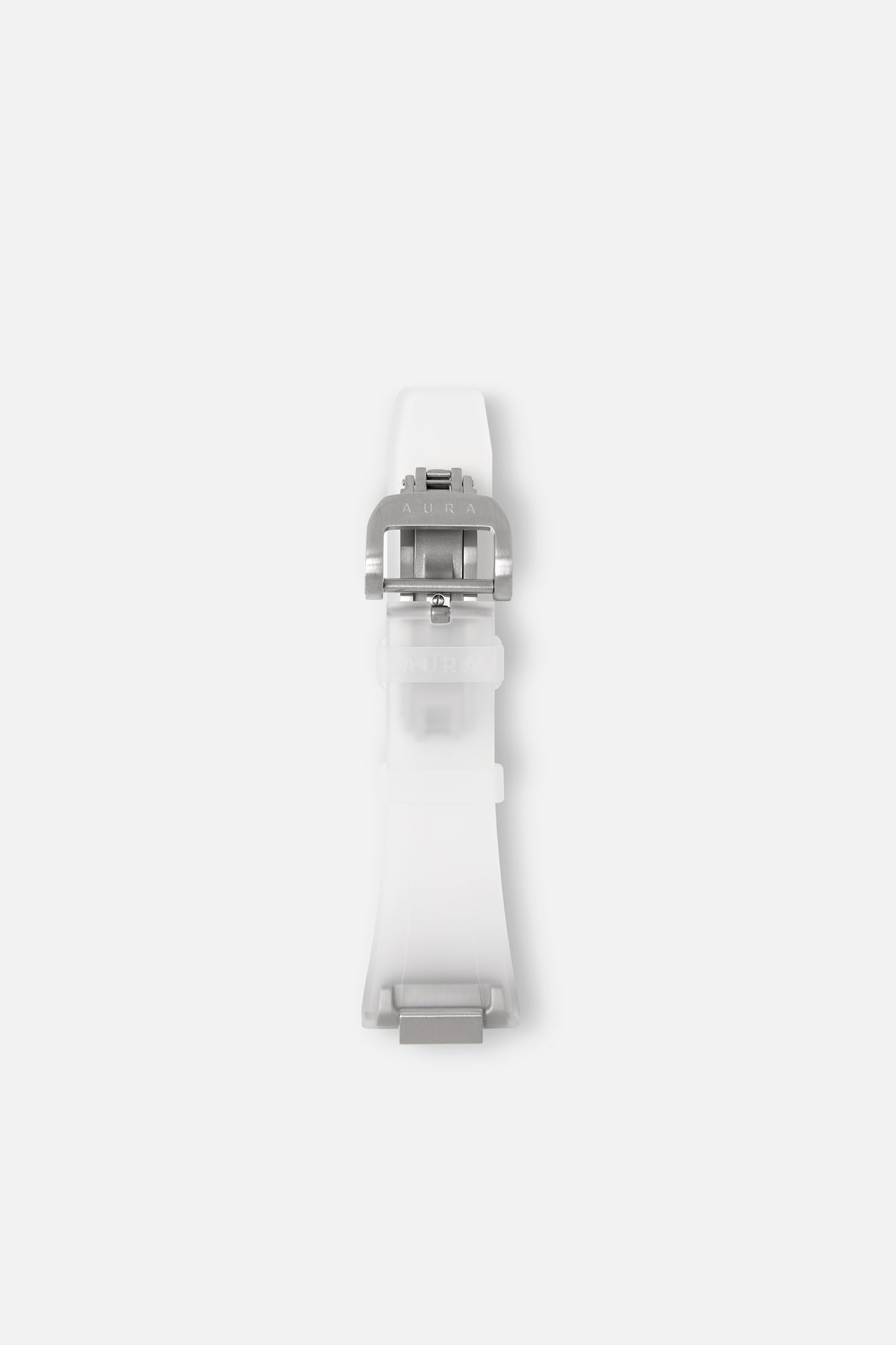 FKM Rubber Strap: Translucent/Steel