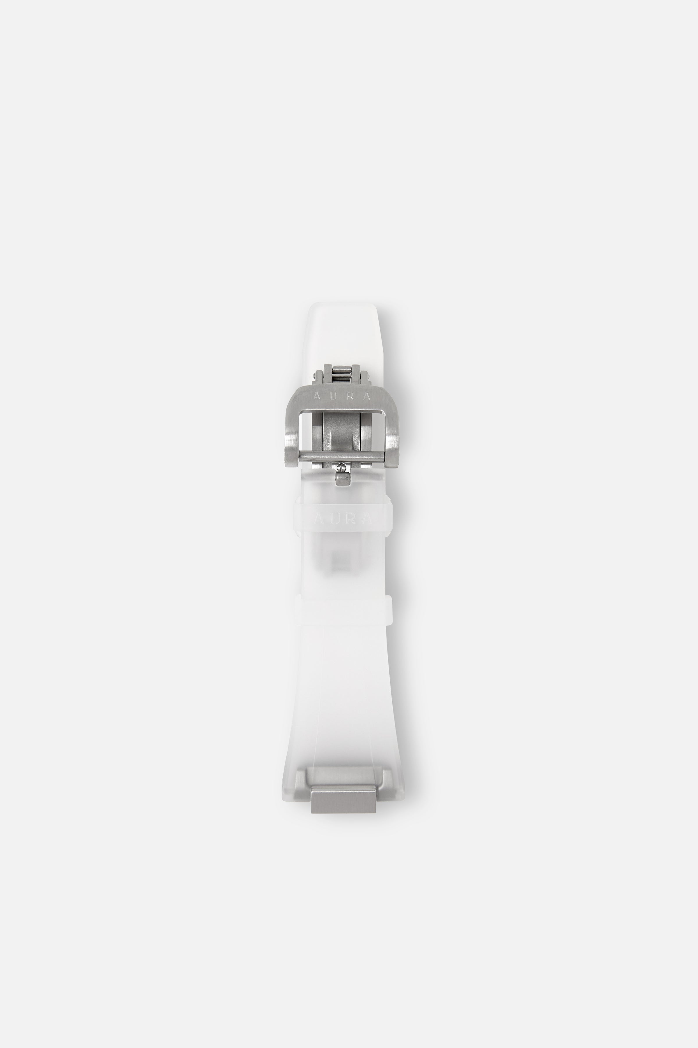 FKM Rubber Strap: Translucent/Steel