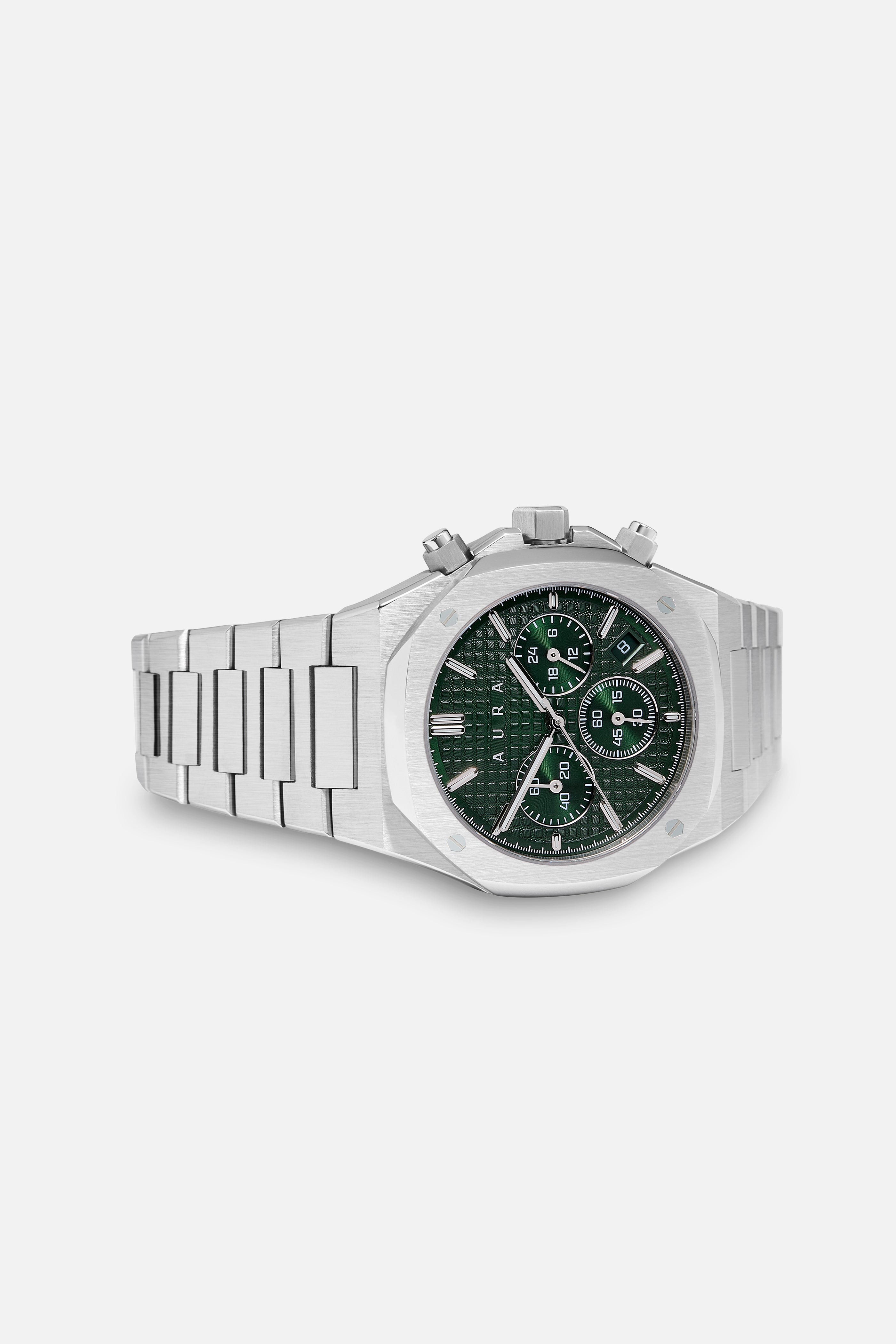 Chronograph 001: Steel/Hunter