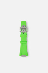 FKM Rubber Strap: Neon Green/Steel
