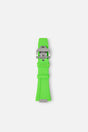 FKM Rubber Strap: Neon Green/Steel