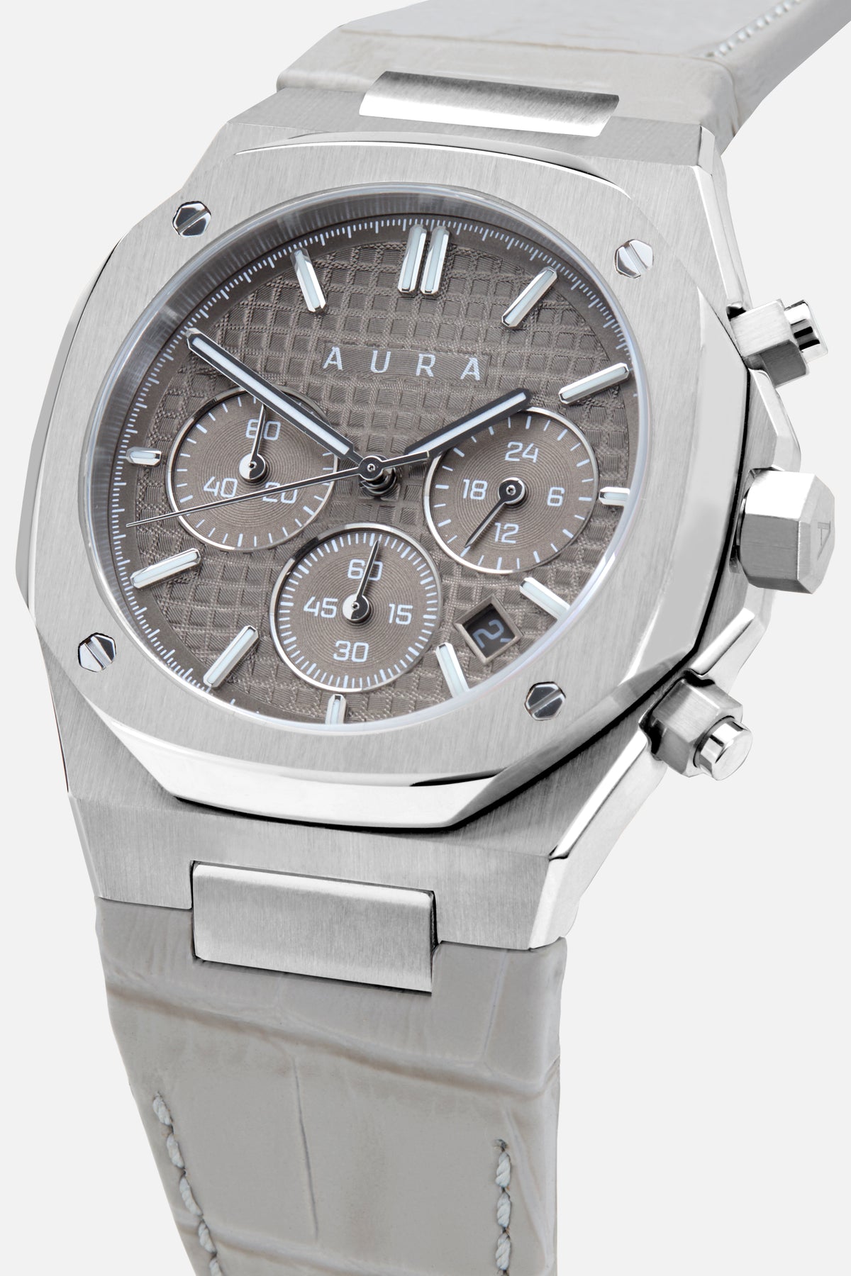 Chronograph 002: Steel/Stone