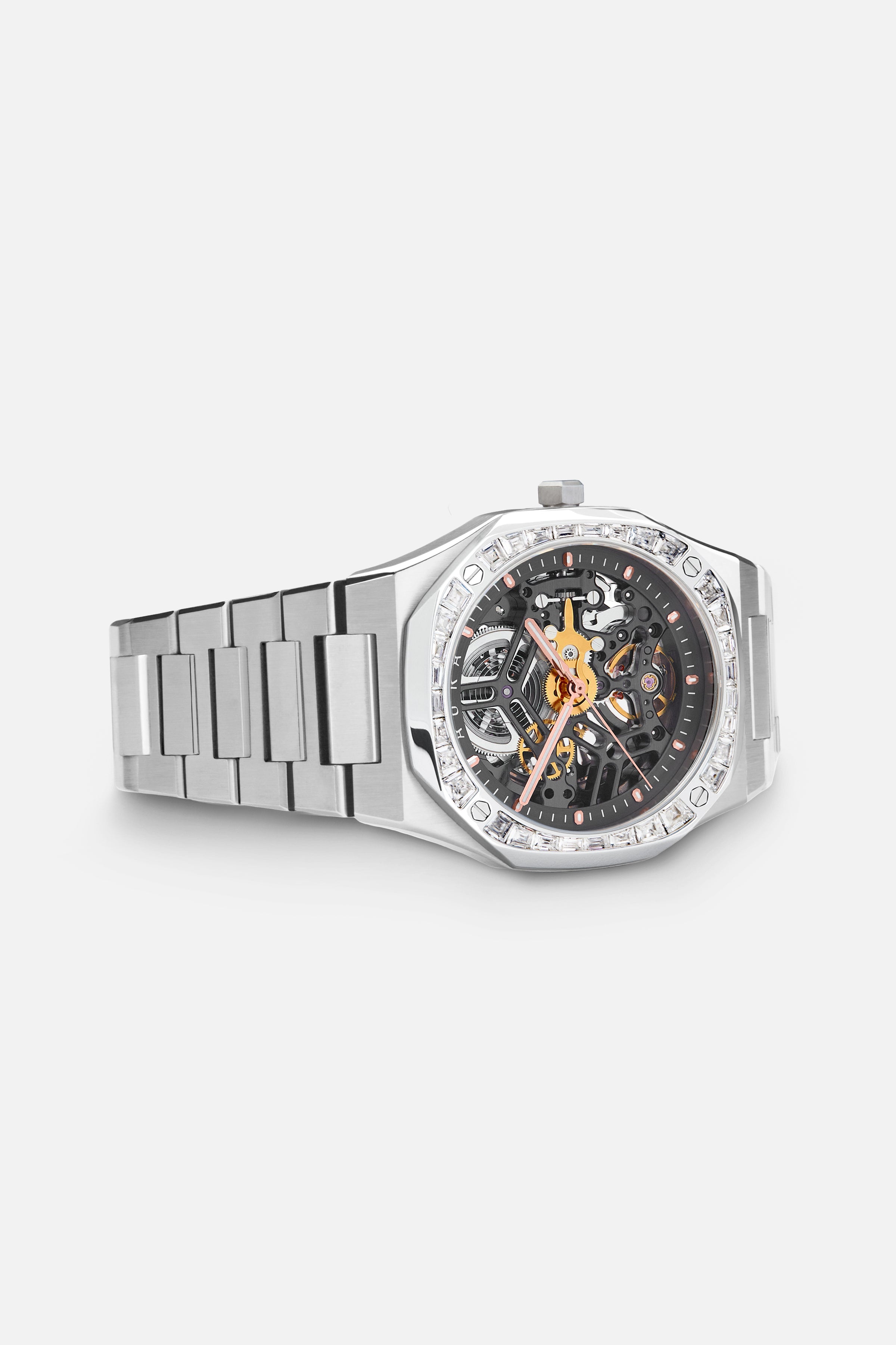 Skeleton 002: Steel/Moissanite