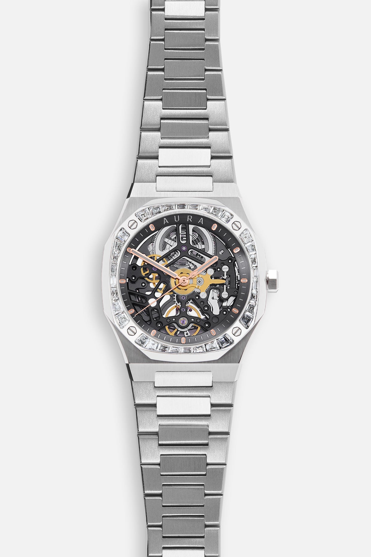 Skeleton 002: Steel/Moissanite