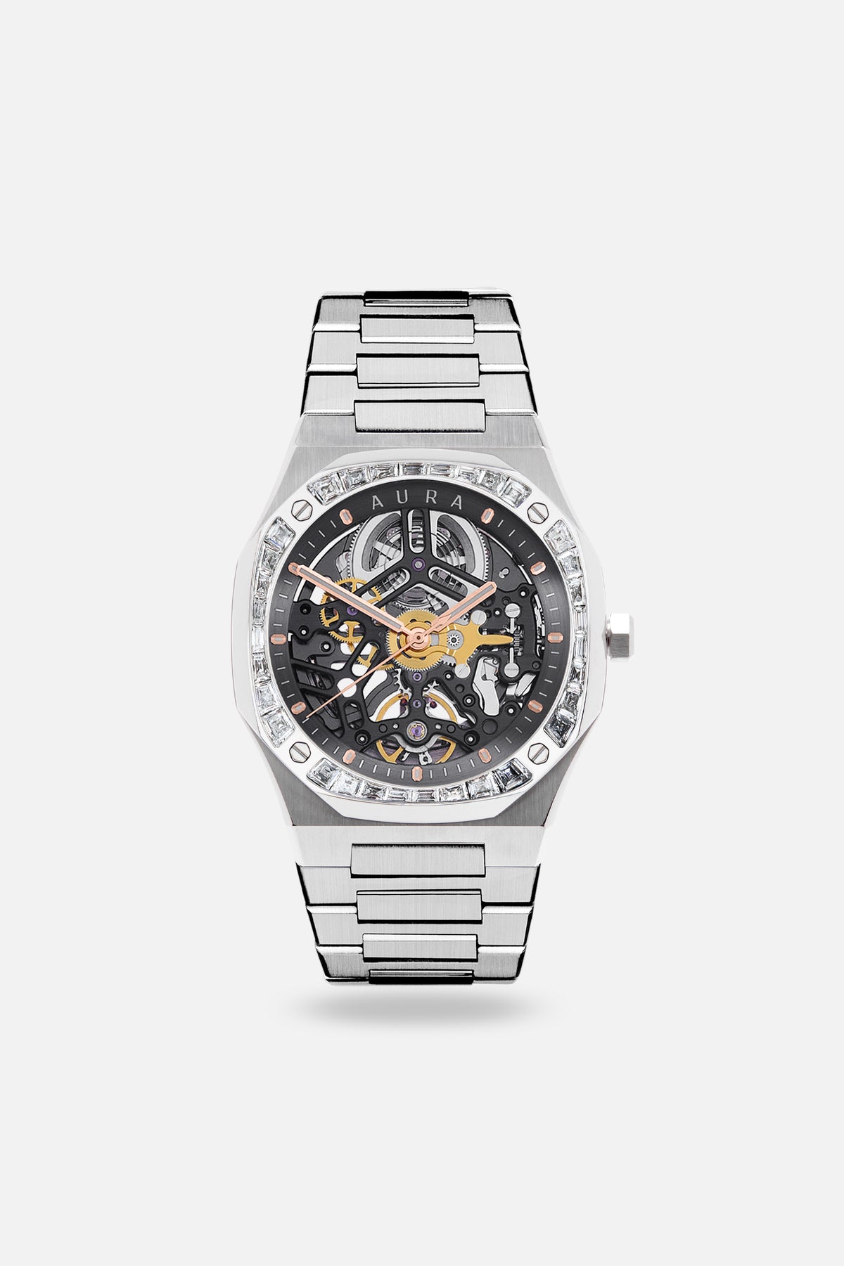 Skeleton 002: Steel/Moissanite