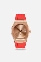 FKM Rubber Strap: Infrared/Rose