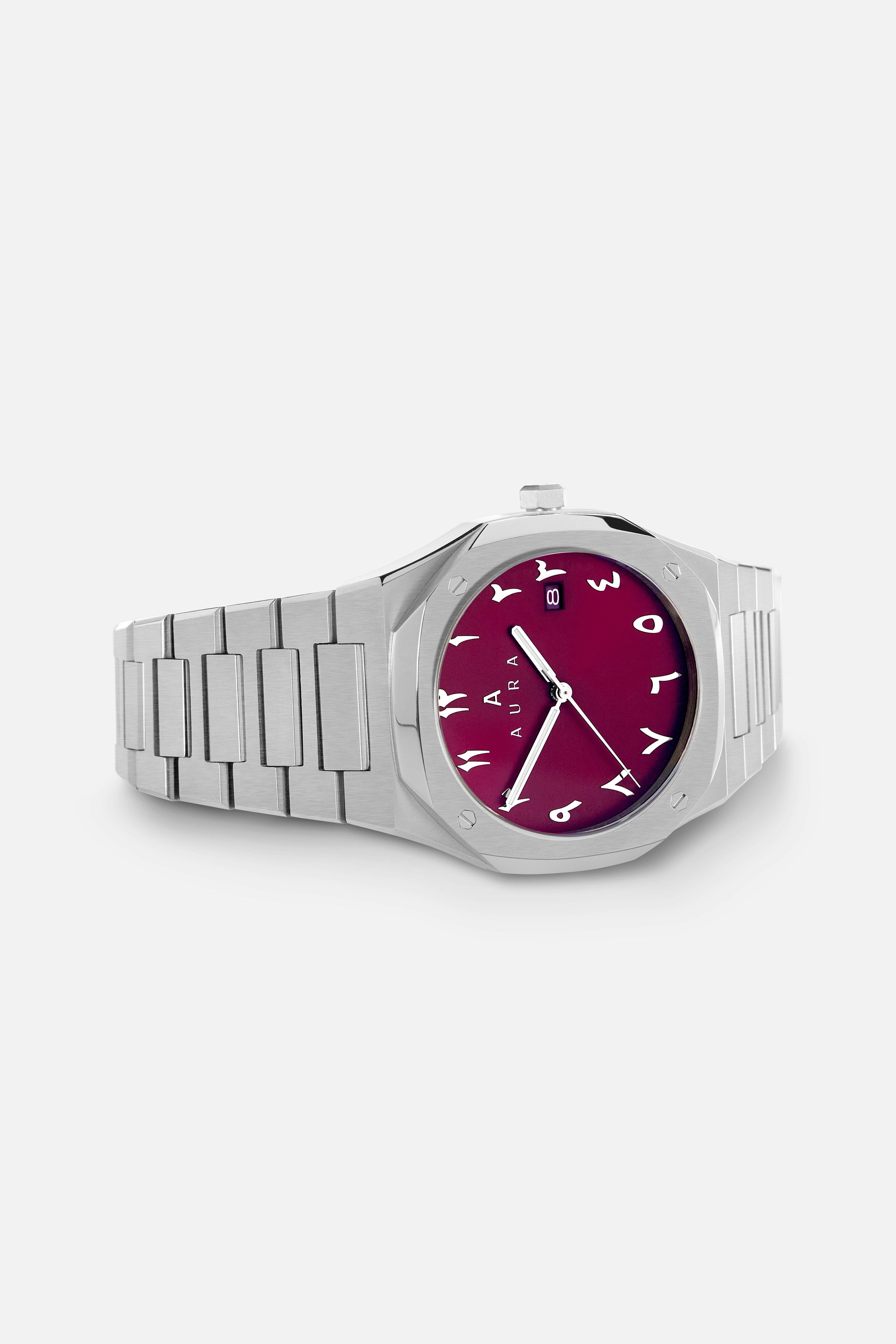 Date 003: Steel/Maroon Arabic