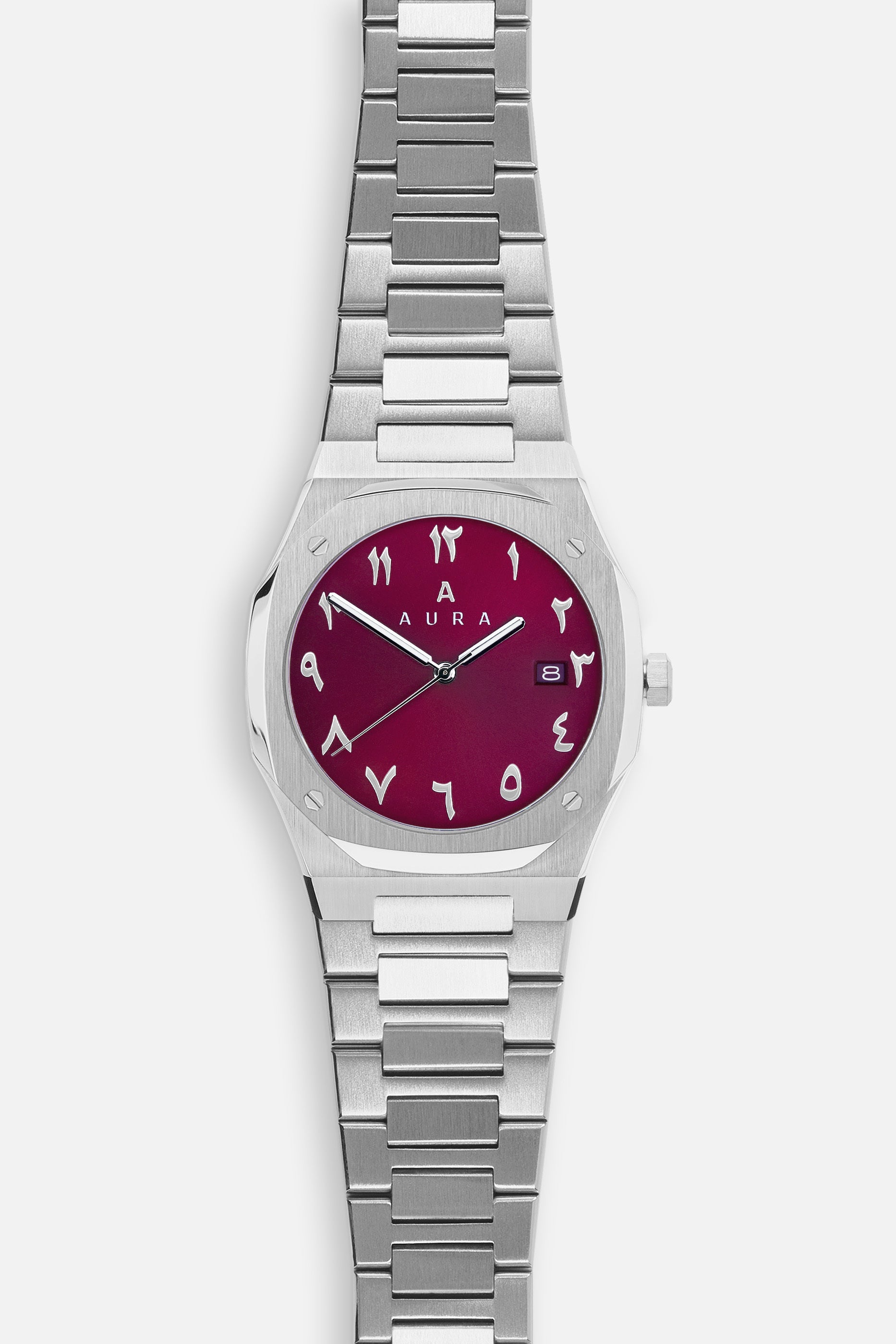 Date 003: Steel/Maroon Arabic