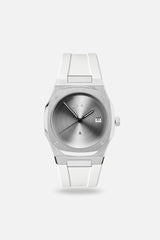 FKM Rubber Strap: White/Steel
