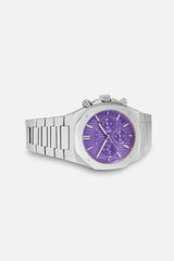 Chronograph 001: Steel/Purple