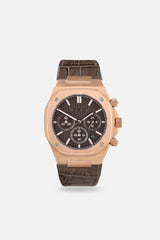 Chronograph 002: Rose/Havana