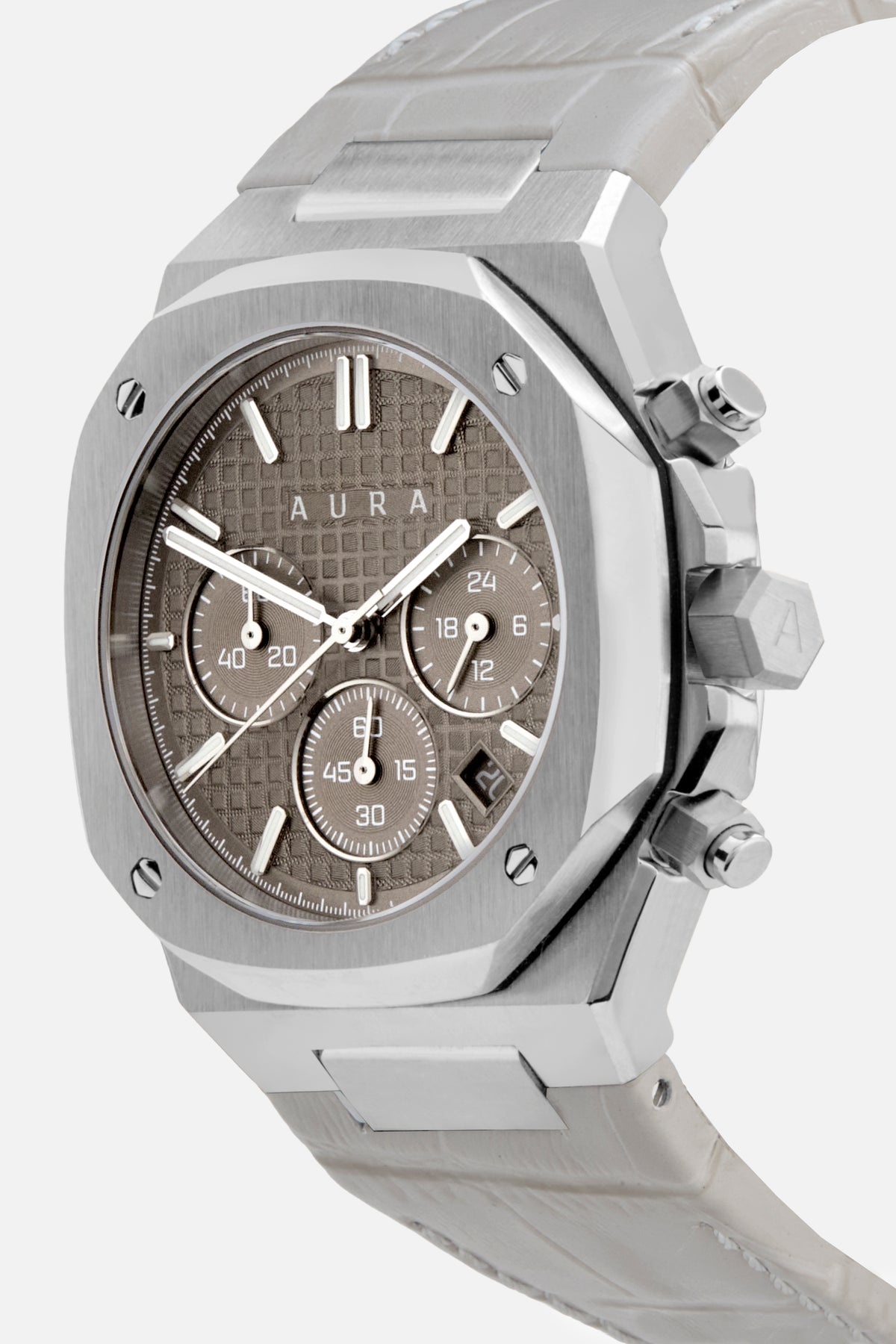 Chronograph 002: Steel/Stone