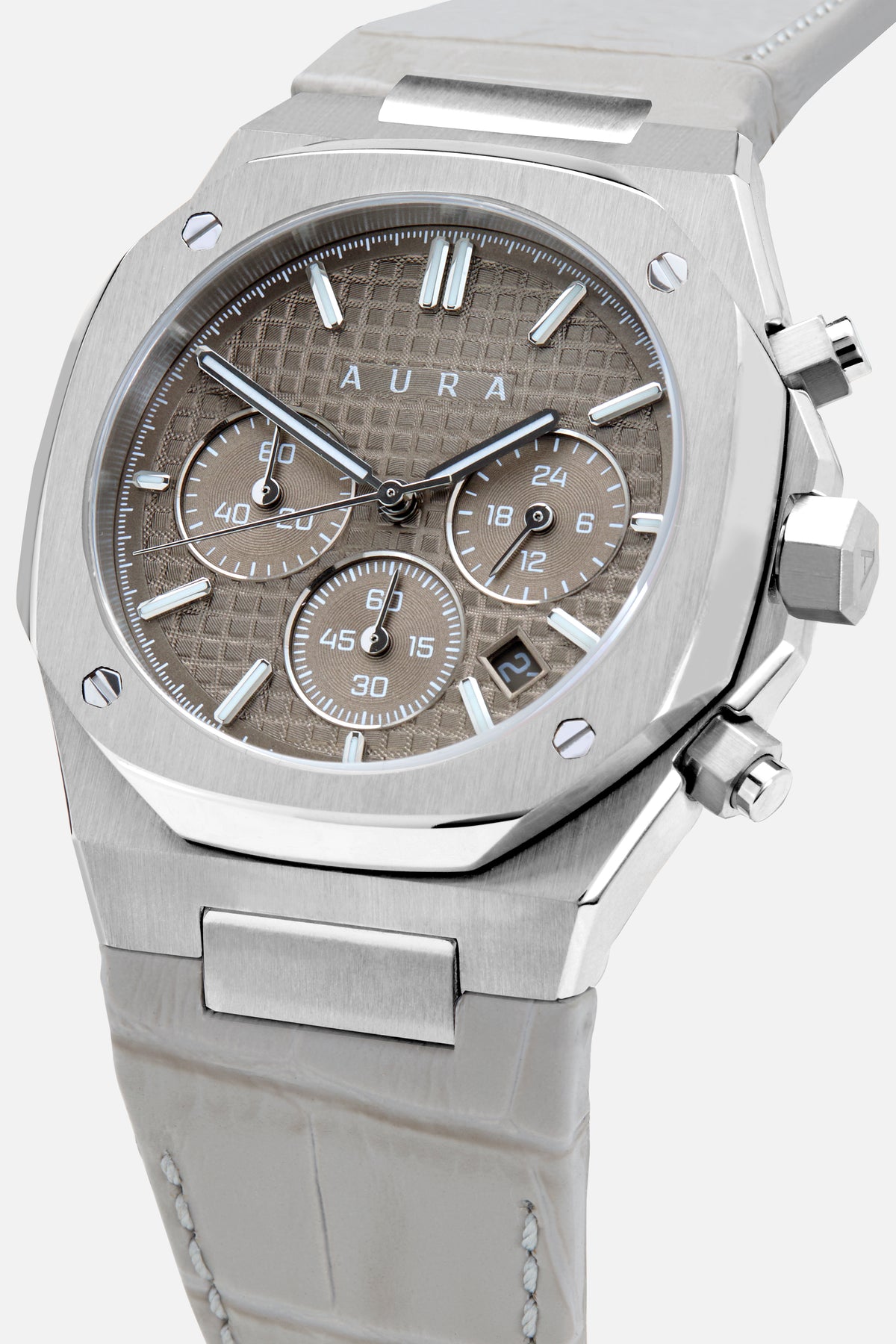 Chronograph 002: Steel/Stone