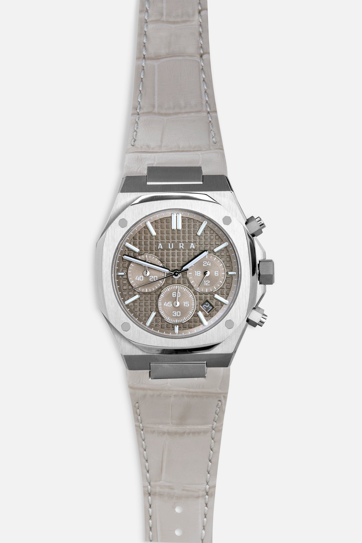 Chronograph 002: Steel/Stone