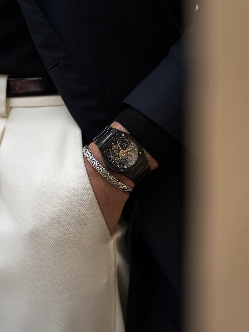Worn by a customer