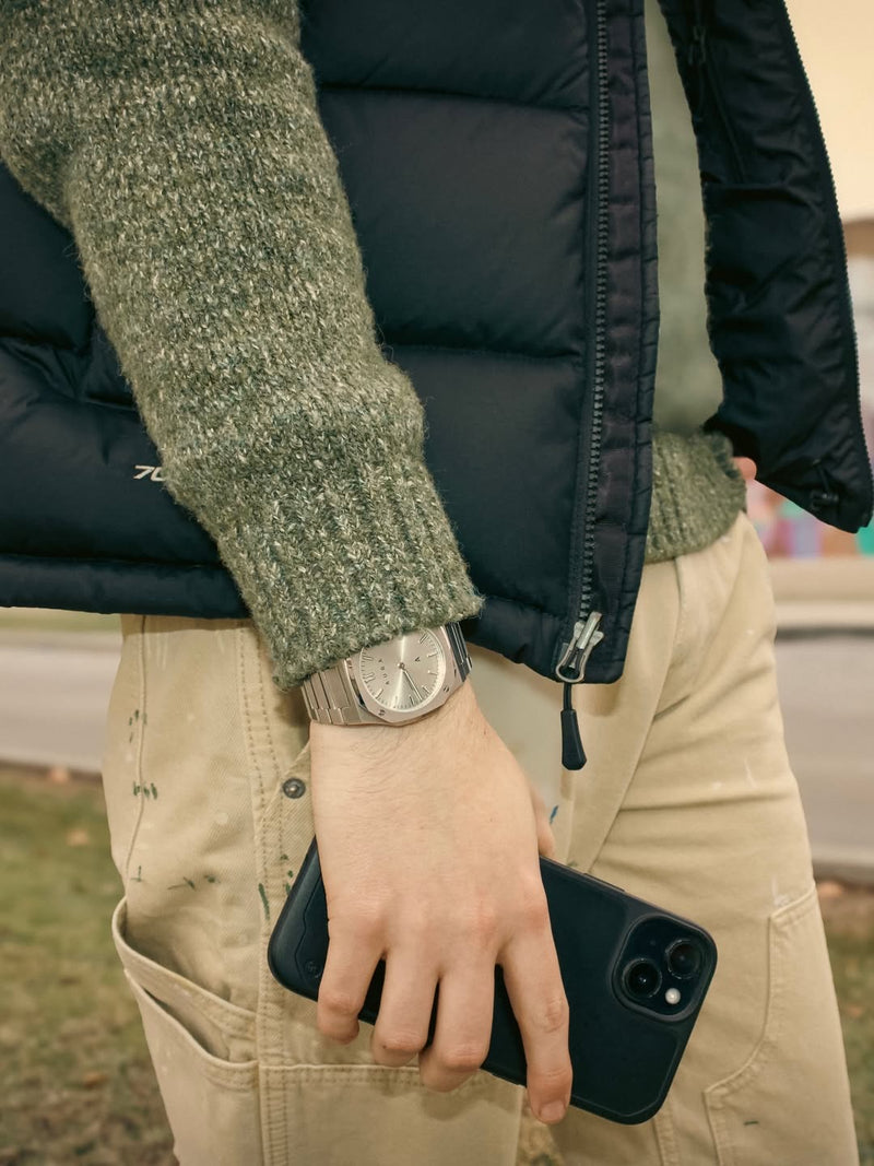 Worn by a customer