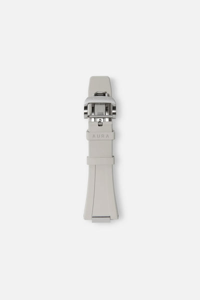 FKM Rubber Strap: Smoke/Steel