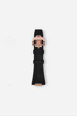 FKM Rubber Strap: Black/Rose