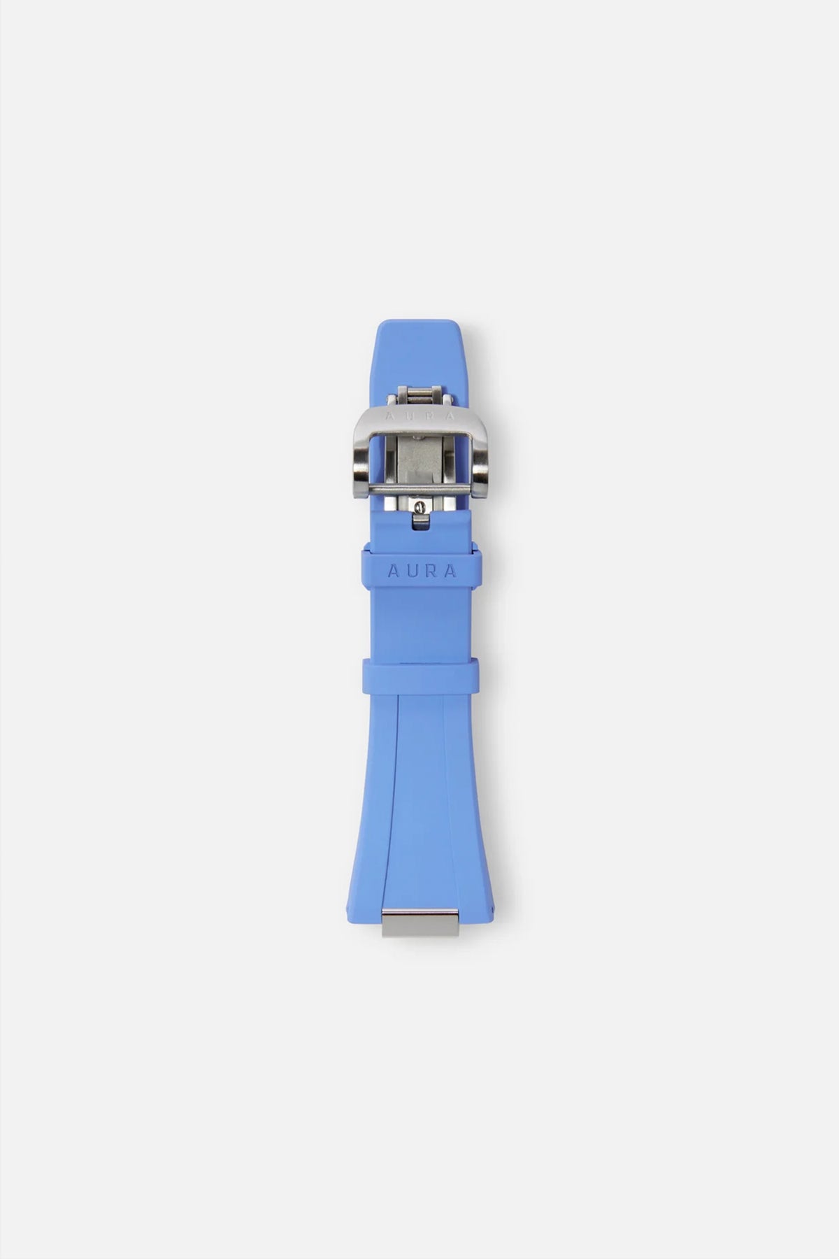FKM Rubber Strap: Pacific/Steel