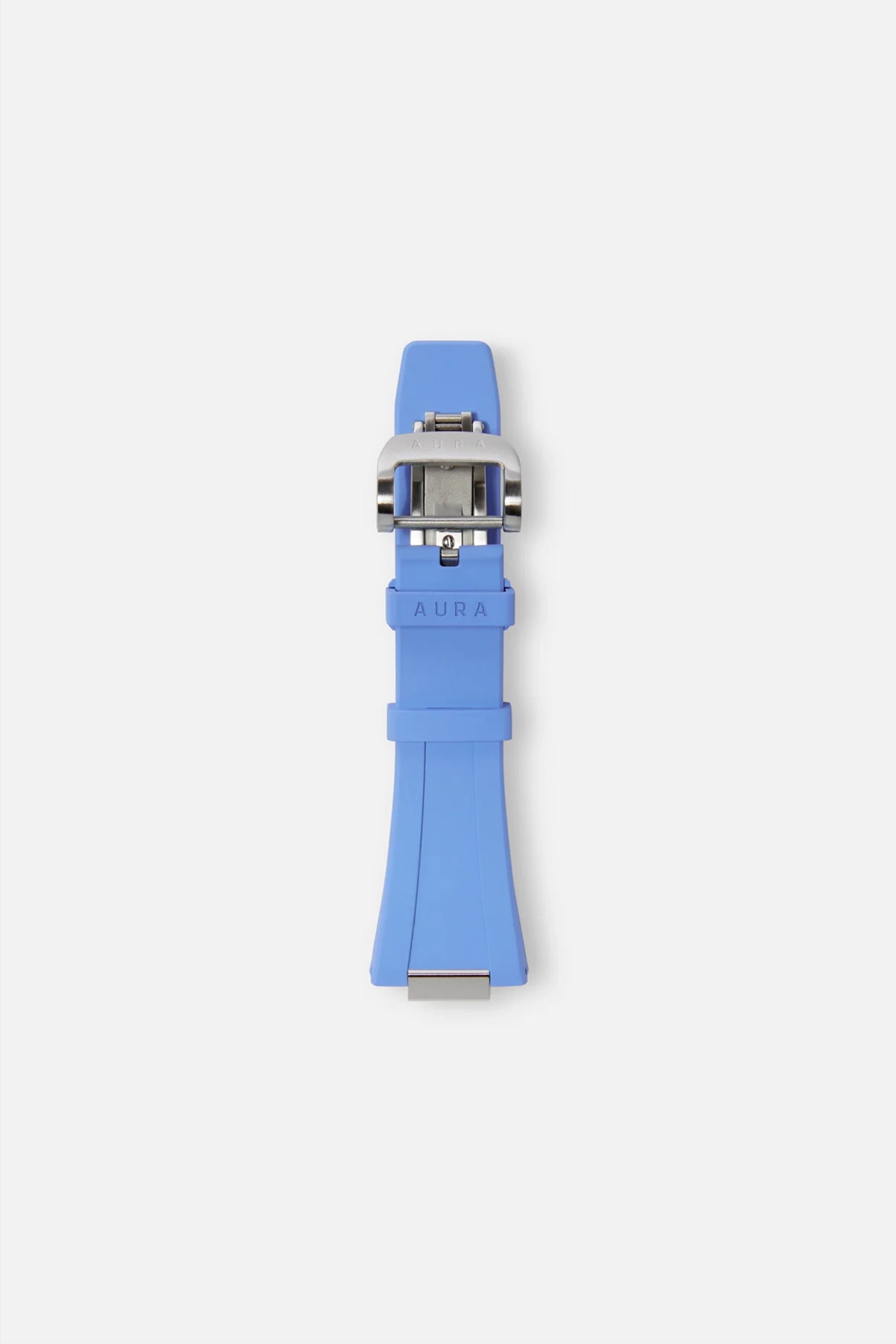 FKM Rubber Strap: Pacific/Steel